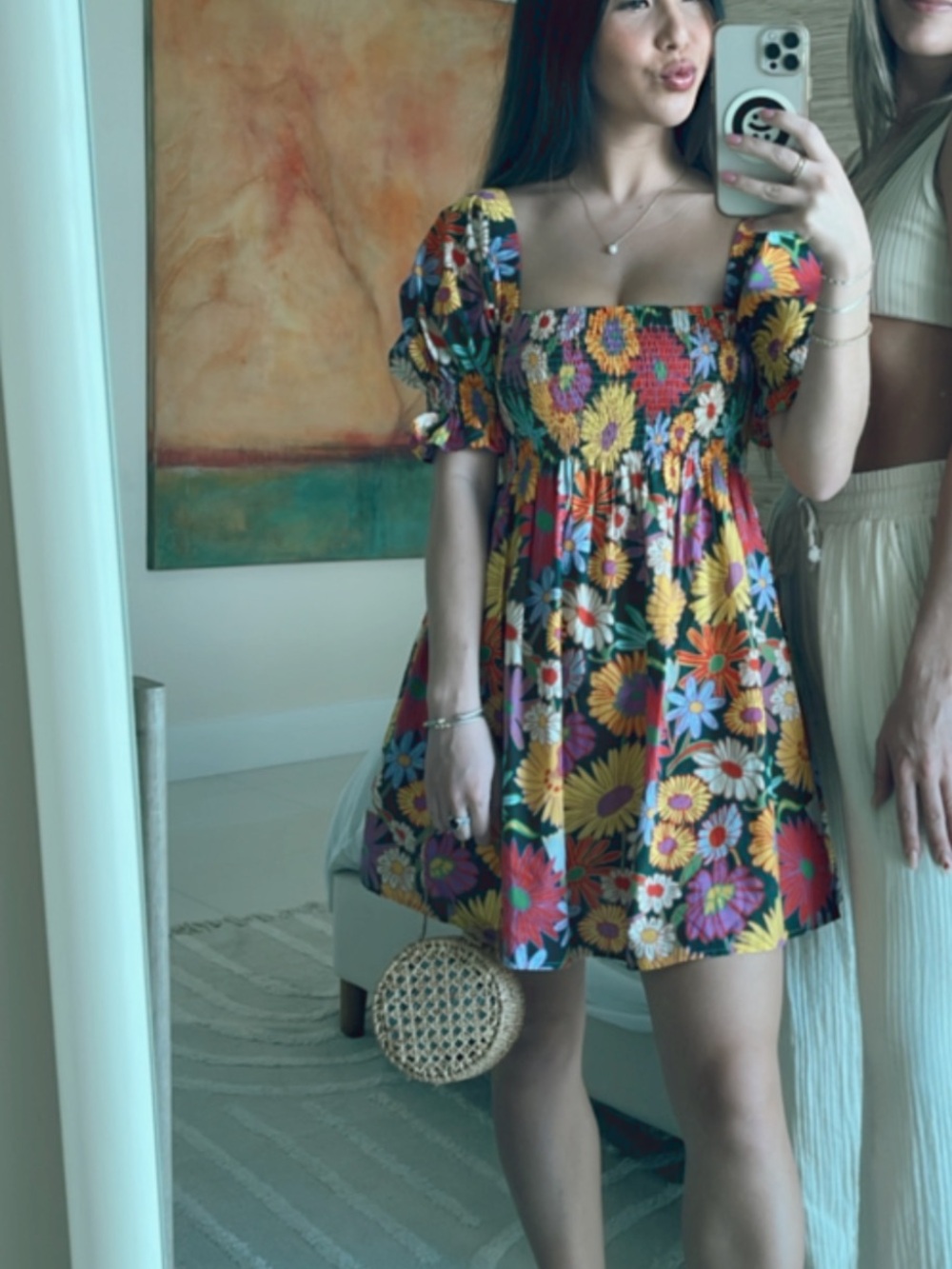 Montce Swim floral coverup dress